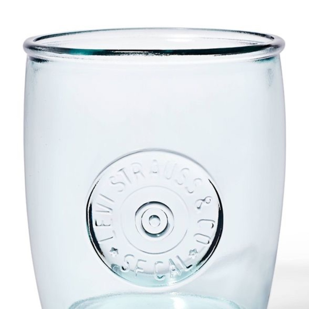 Levi’s 13.5oz Short Recycled Glass Tumbler set of 2 nwt - Picture 3 of 3